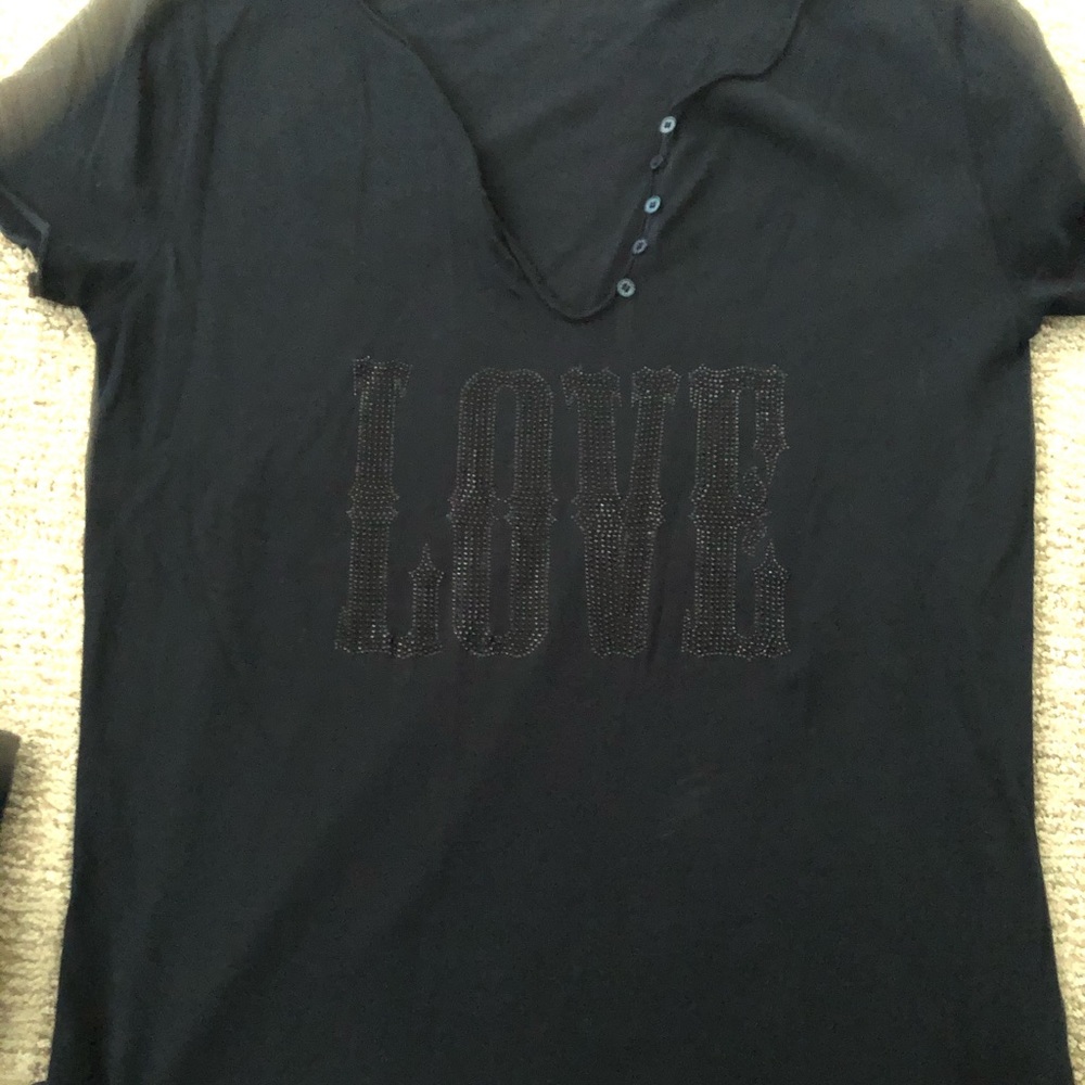 Dark grey Henley Zadig et Voltaire T shirt